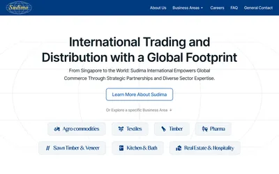 Sudima International desktop view