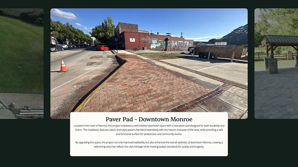 Peachtree Pavers mobile view