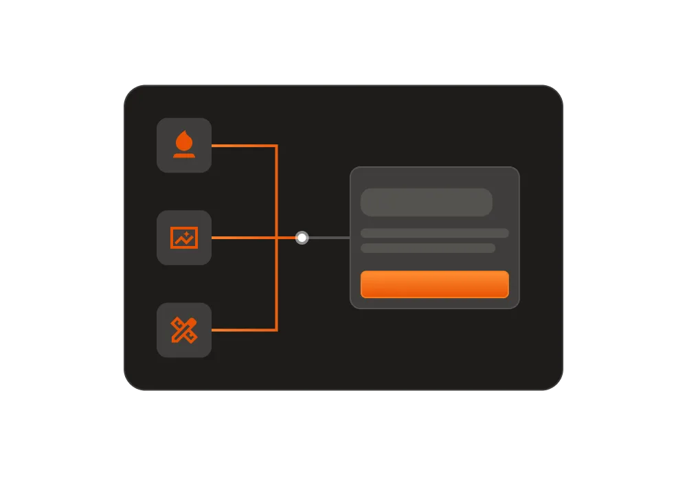 A depiction of a desktop and mobile interface