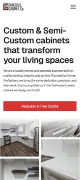 Gainesville Cabinet Co. mobile view