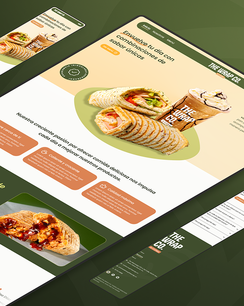 A presentation of the The Wrap Co. Website